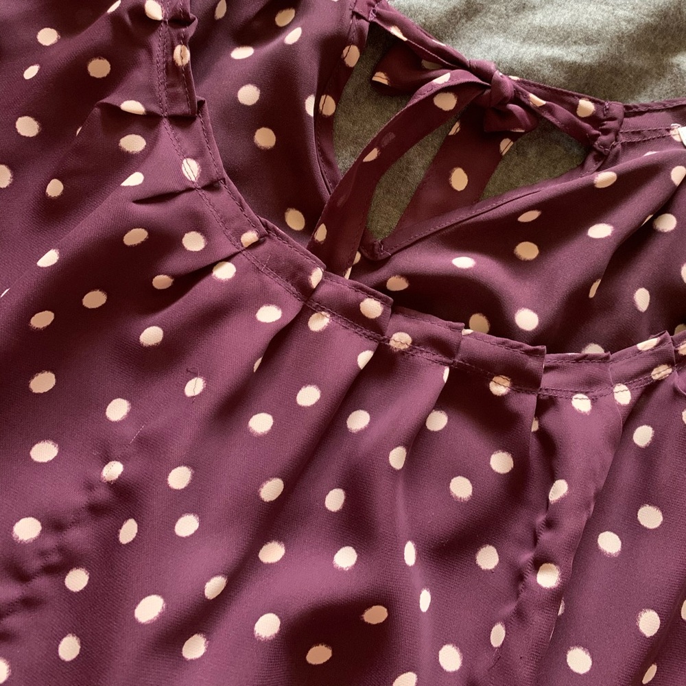 Lauren Conrad Burgundy Blouse